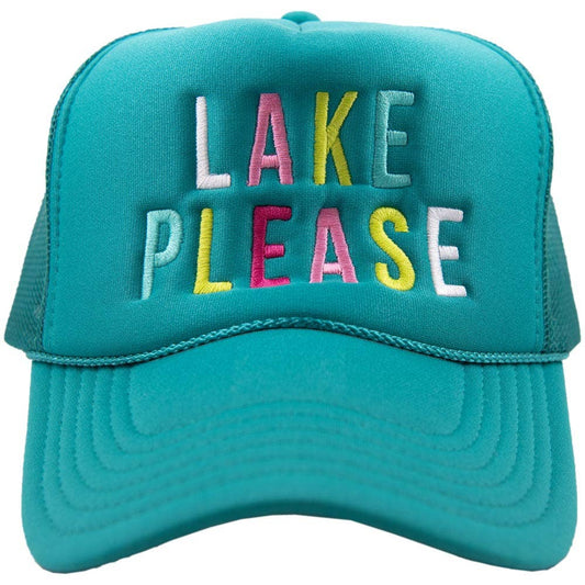 Lake Please Foam Snapback Trucker Hat